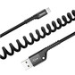 倍思 鱼眼 车载弹簧数据线USB For Lightning 2A 1M 黑色图片