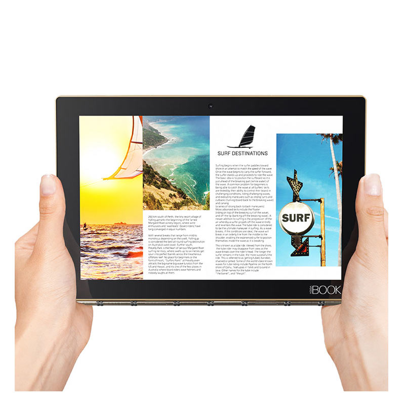 YOGA BOOK 二合一平板电脑10.1英寸Android 6.0版耀金ZA0V0099CN_
