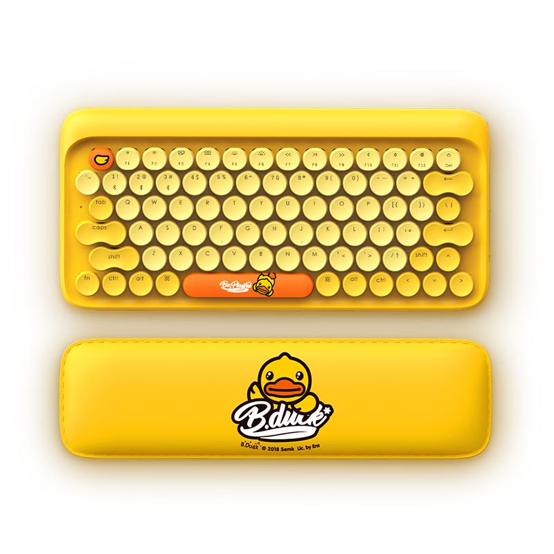 洛斐DOT圆点蓝牙机械键盘—小黄鸭套装图片