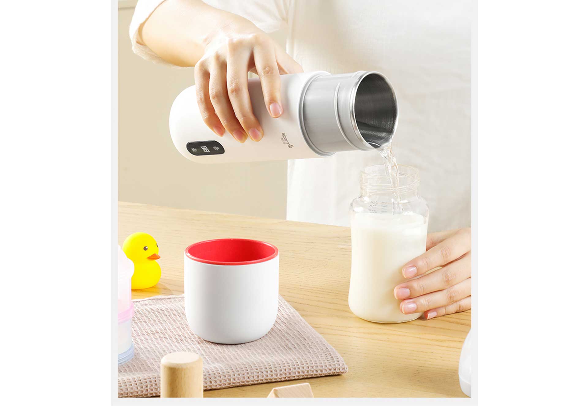 德尔玛(deerma)电热水壶/水杯电热烧水保温杯 白dem-dr035_多少钱