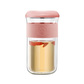 鸣盏简约玻璃泡茶杯 MZ-8002 梅粉色图片