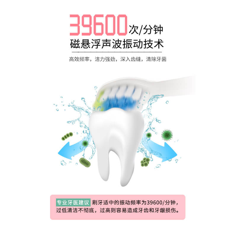 联想声波电动牙刷L-SET001 （T1）蓝色图片