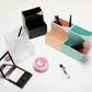 TANSTO创意塑料北欧风办公笔化妆刷专用两格笔筒 粉色图片