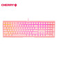 樱桃Cherry MX3.0SRGBG80-3874HYAEU-9机械键盘有线键盘全尺寸游戏键盘无钢板RGB灯效粉色红轴图片