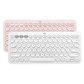 罗技Logitech K380键盘无线蓝牙键盘办公键盘便携 超薄键盘笔记本键盘粉色图片
