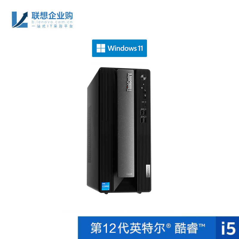 【企业购】ThinkCentre neo P600 英特尔酷睿i5 台式机电脑 0FCD