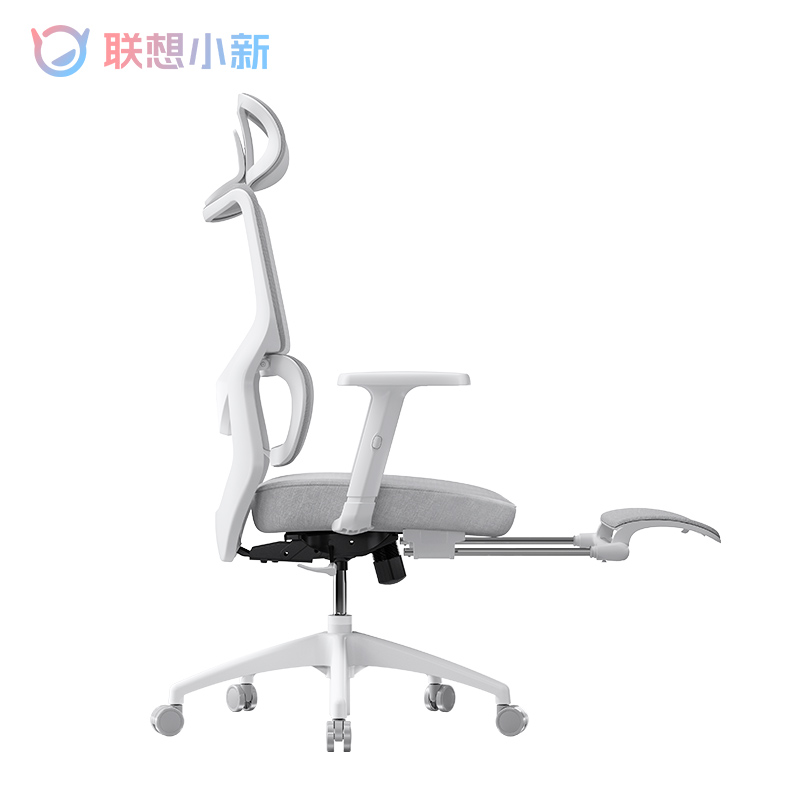 小新人体工学椅 腿托款 棋盘白图片
