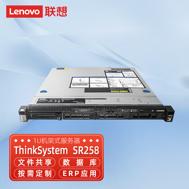 【企业购】联想（Lenovo）SR258 服务器 E2224/16GB DDR4/1T