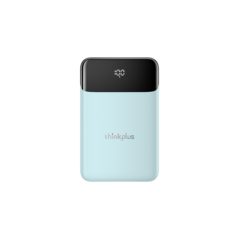 thinkplus 20000mAh 自带线充电宝（蓝）图片