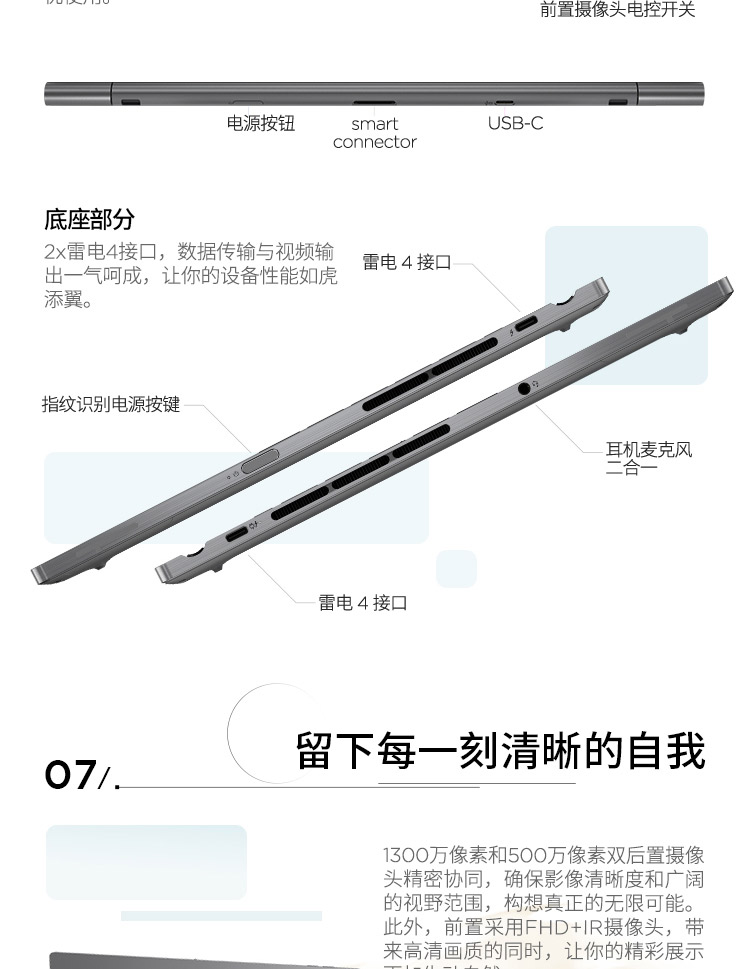 企业购ThinkBook Plus Hybrid 酷睿Ultra 7 平板笔记本二合一电脑