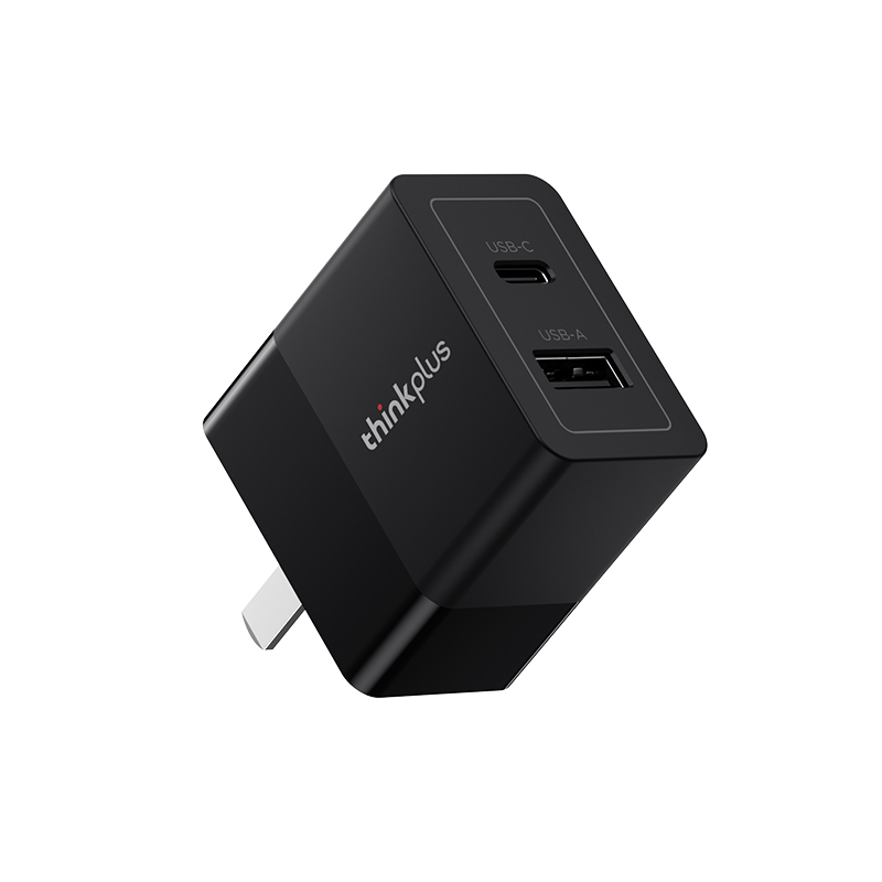 thinkplus 光影系列 A+C 多口充电器 20W 黑图片