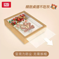 俐智（Loz）小颗粒拼插积木 圣诞树相框（复古红）1962图片