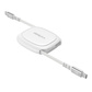 thinkplus轻锋USB-C伸缩快充线 240W 1.5m白图片
